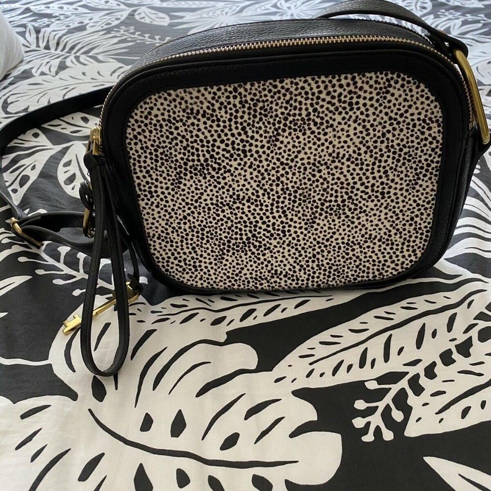 Fossil Elle Cheetah Print Crossbody